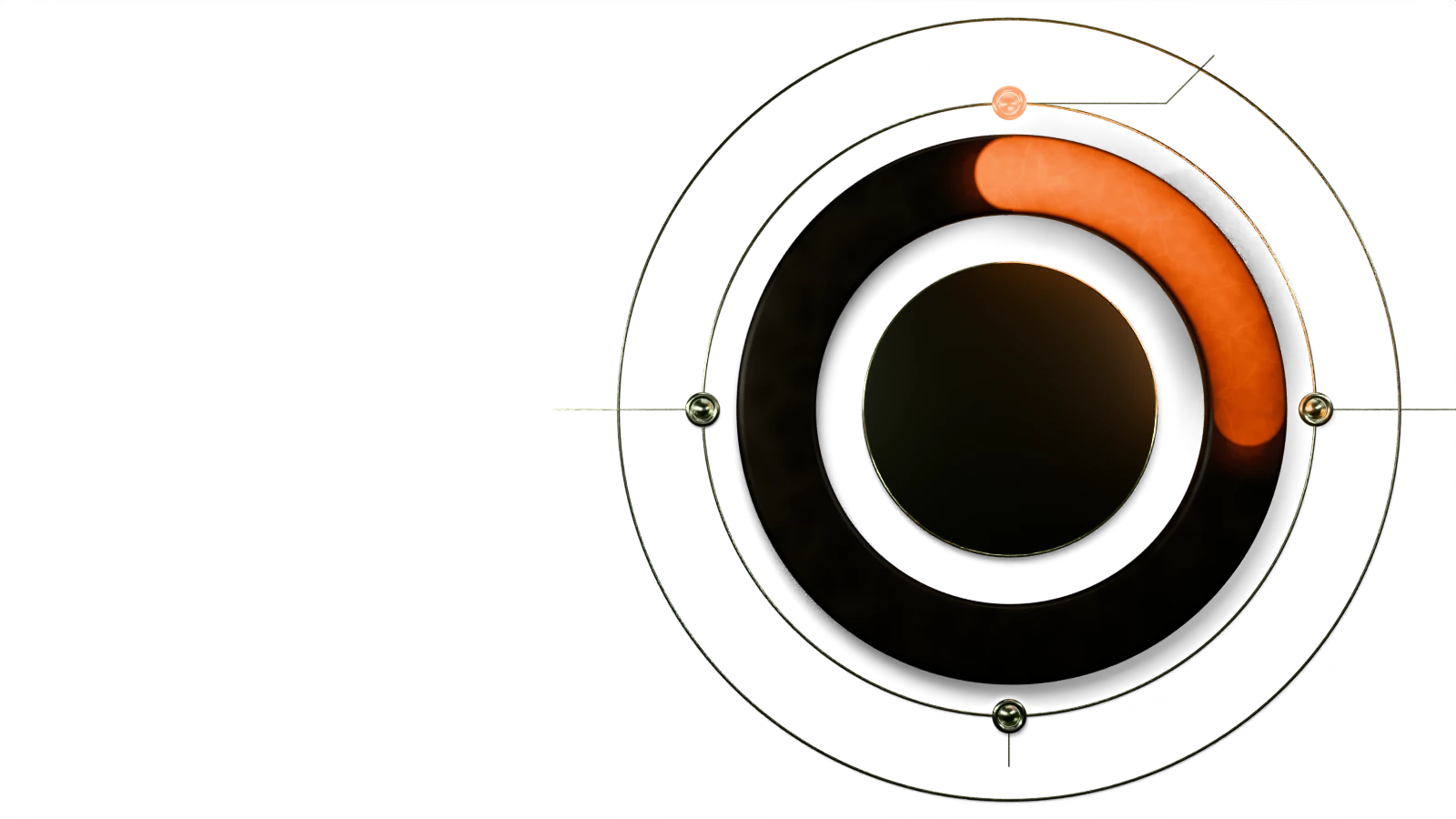 The Volundra ring as a forged workpiece, seen from above: plans, decides, executes, documents.